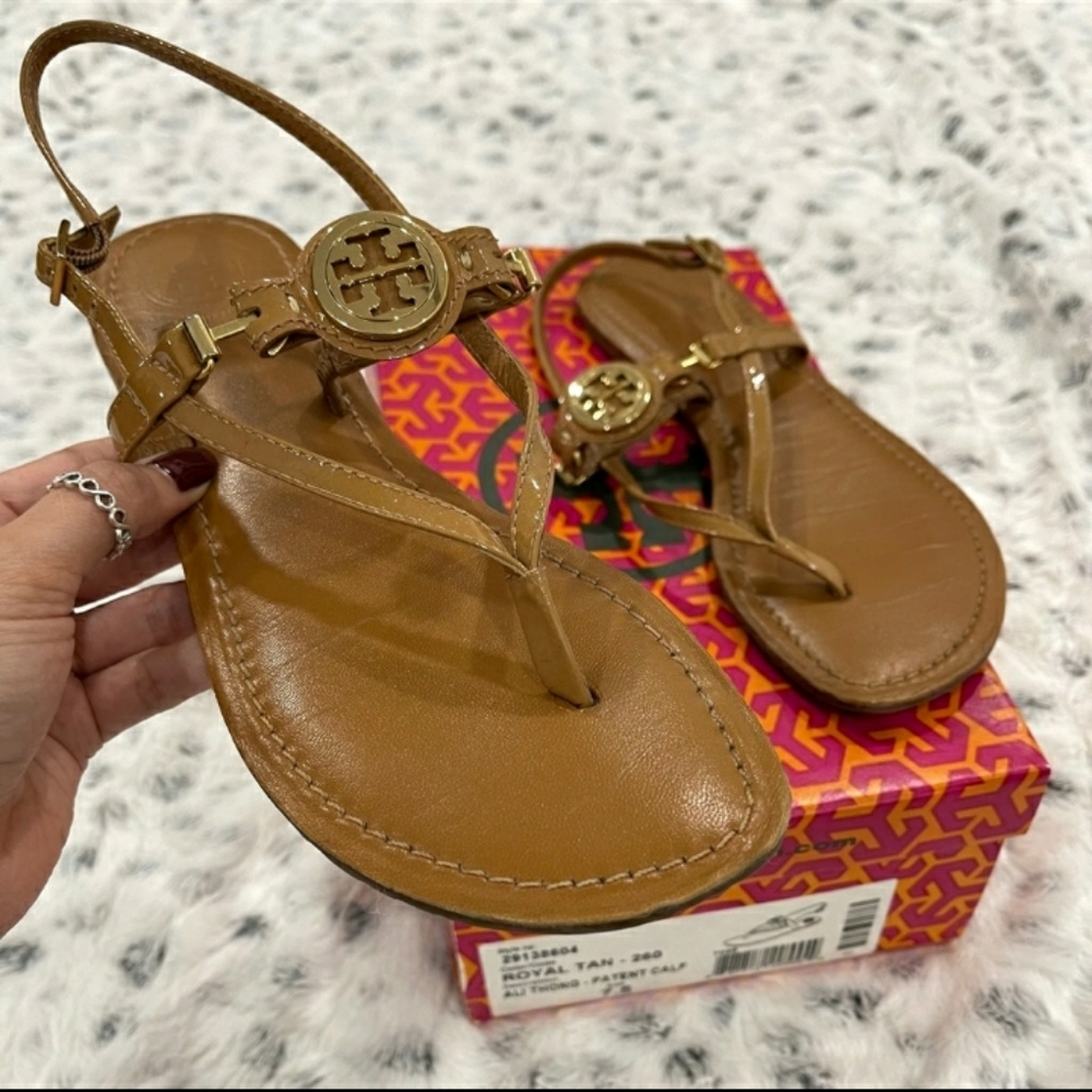 Tory Burch Ali sandals 7.5 Royal Tan